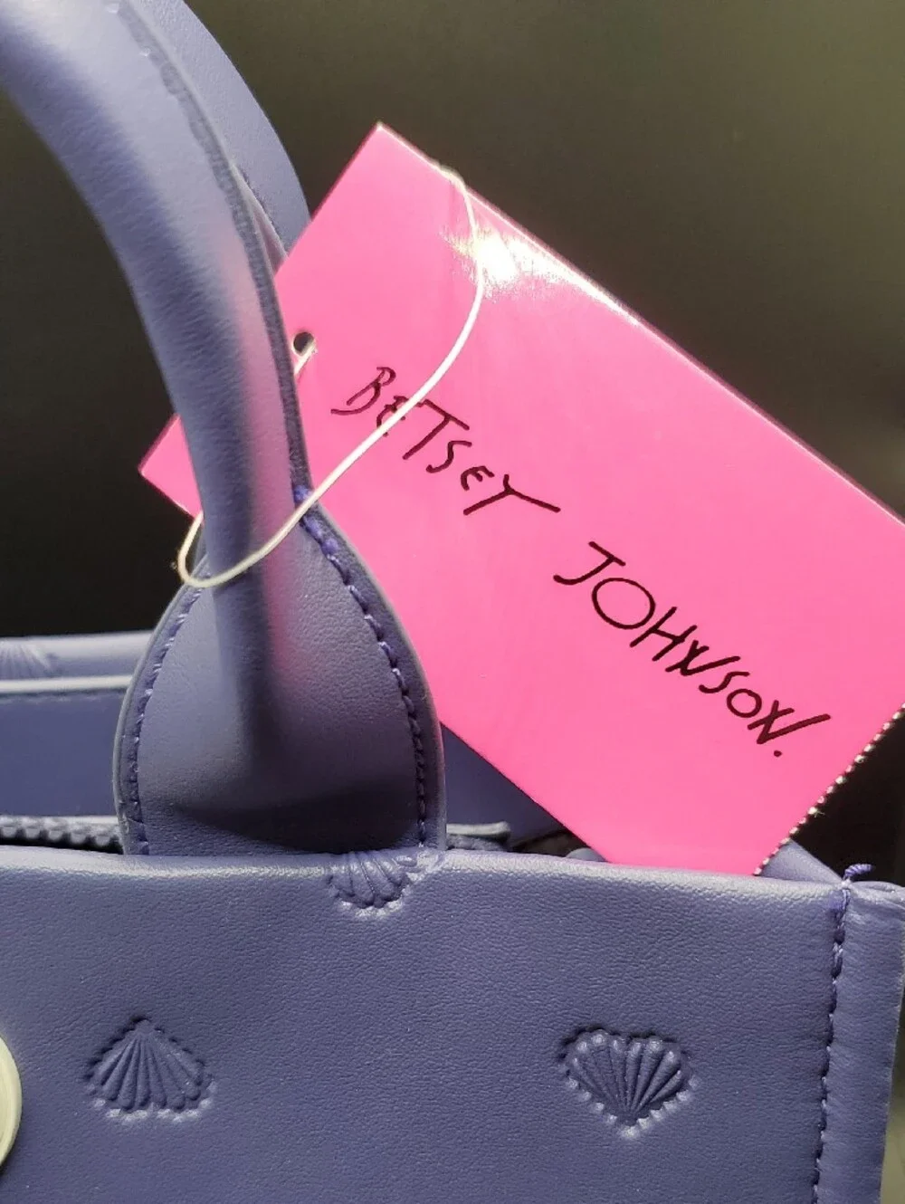 Betsey Johnson Lavender Purple Heart-Embellished Crossbody